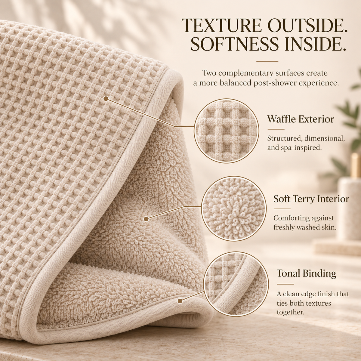 Weavlixa ™ Spa Wrap with Detachable Hair Towel