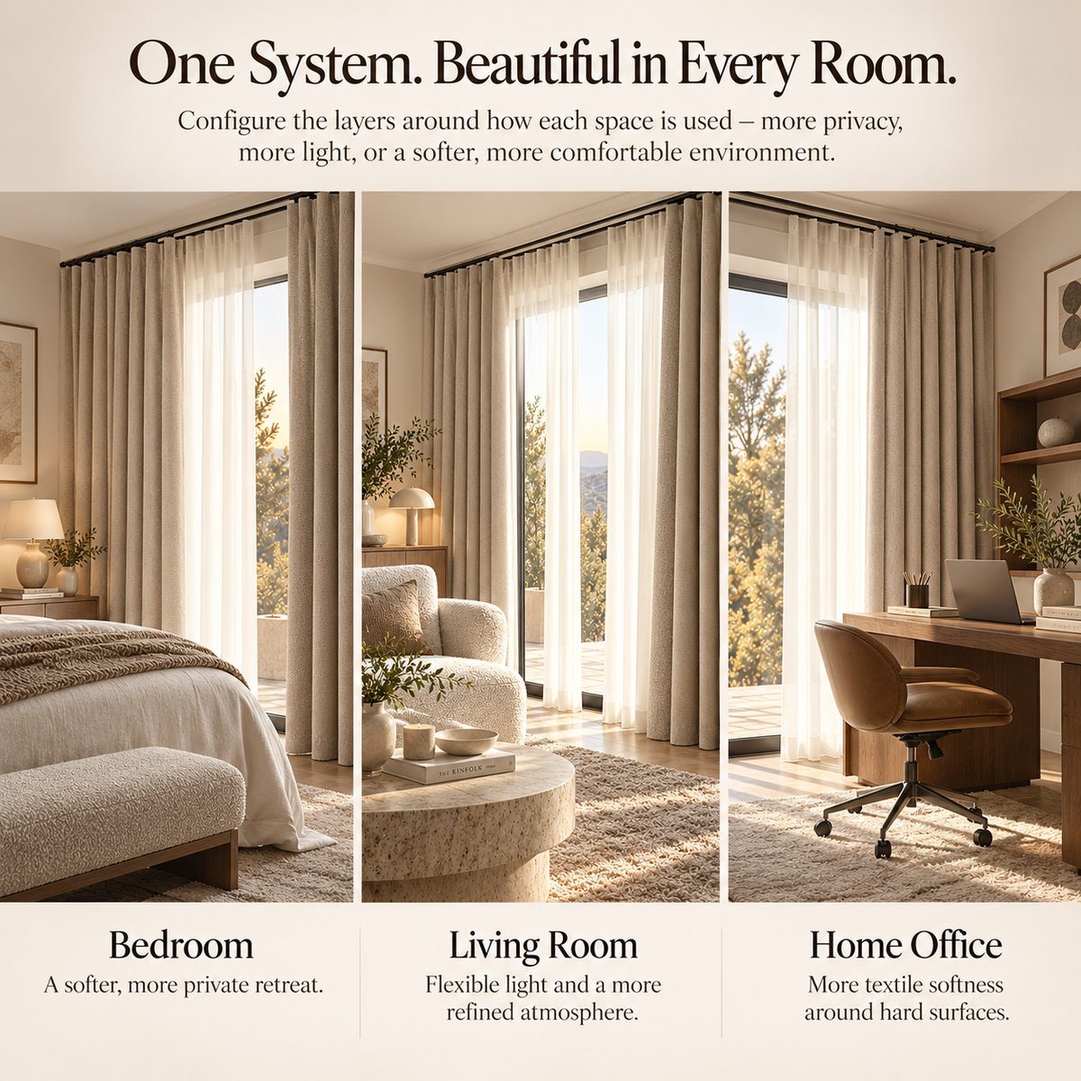 Weavlixa™ Layered Acoustic Drapery