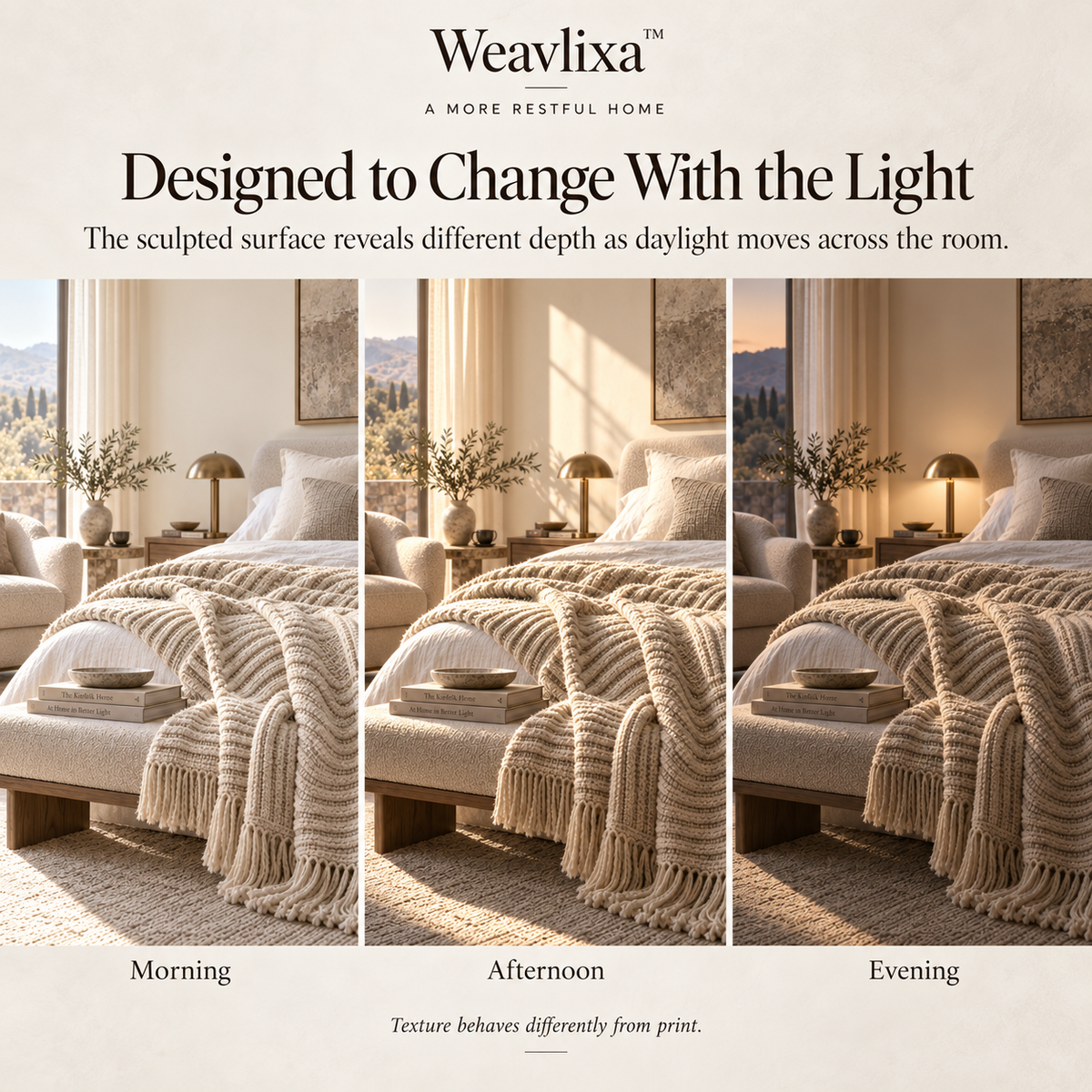 Weavlixa™ Sculpted Wool-Blend Throw