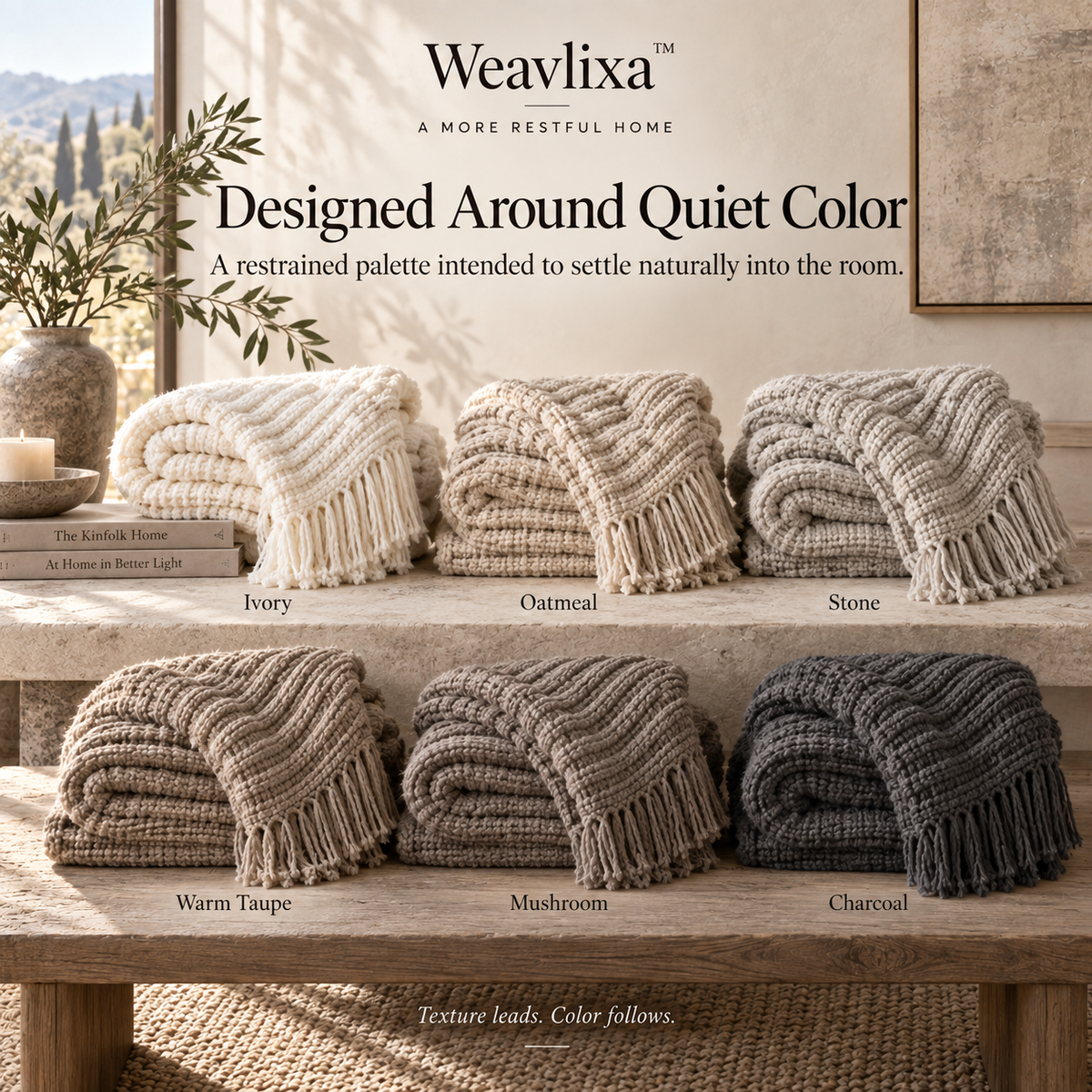 Weavlixa™ Sculpted Wool-Blend Throw
