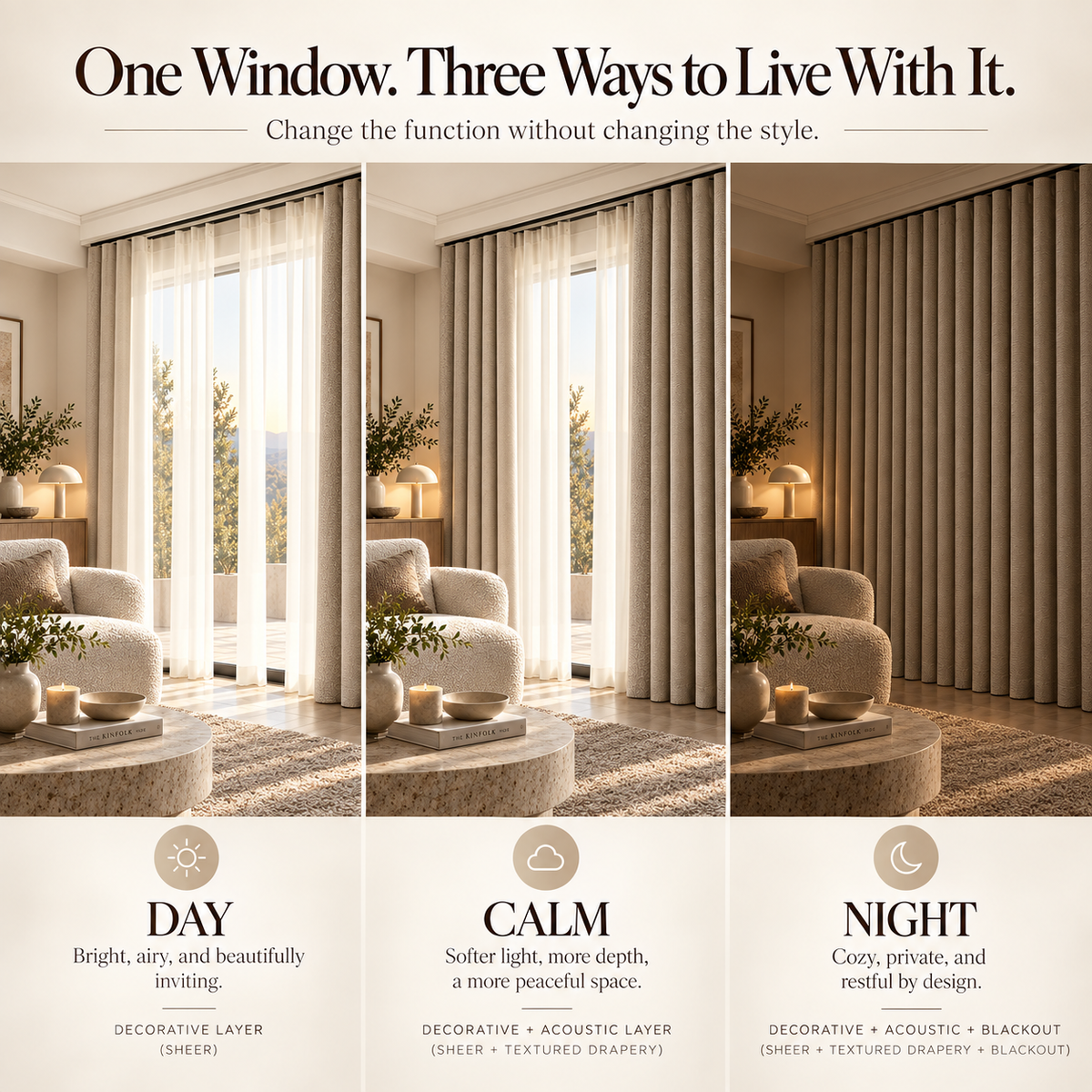 Weavlixa™ Layered Acoustic Drapery