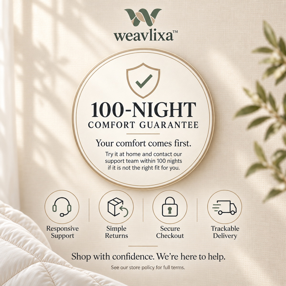 Weavlixa ™ Dual-Zone Temperature-Regulating Comforter
