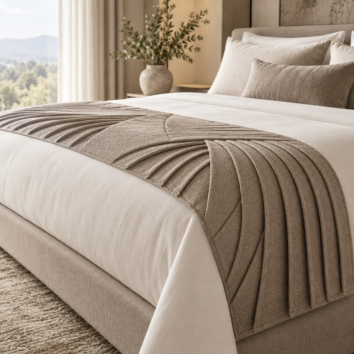 Weavlixa ™ Convertible Sculptural Bed Runner