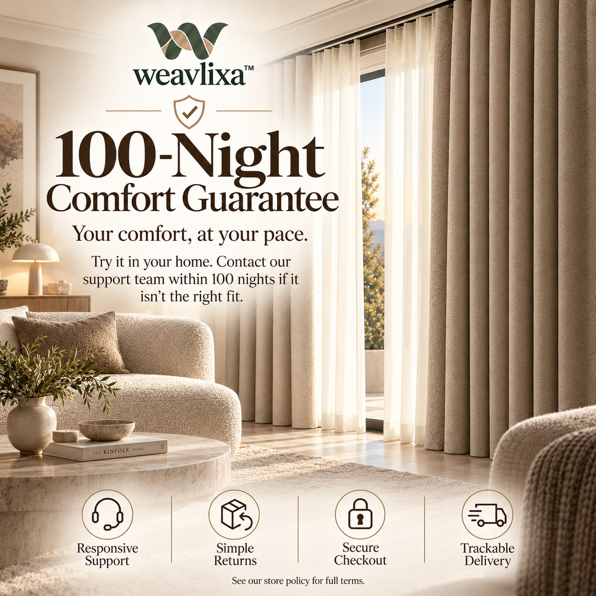 Weavlixa™ Layered Acoustic Drapery