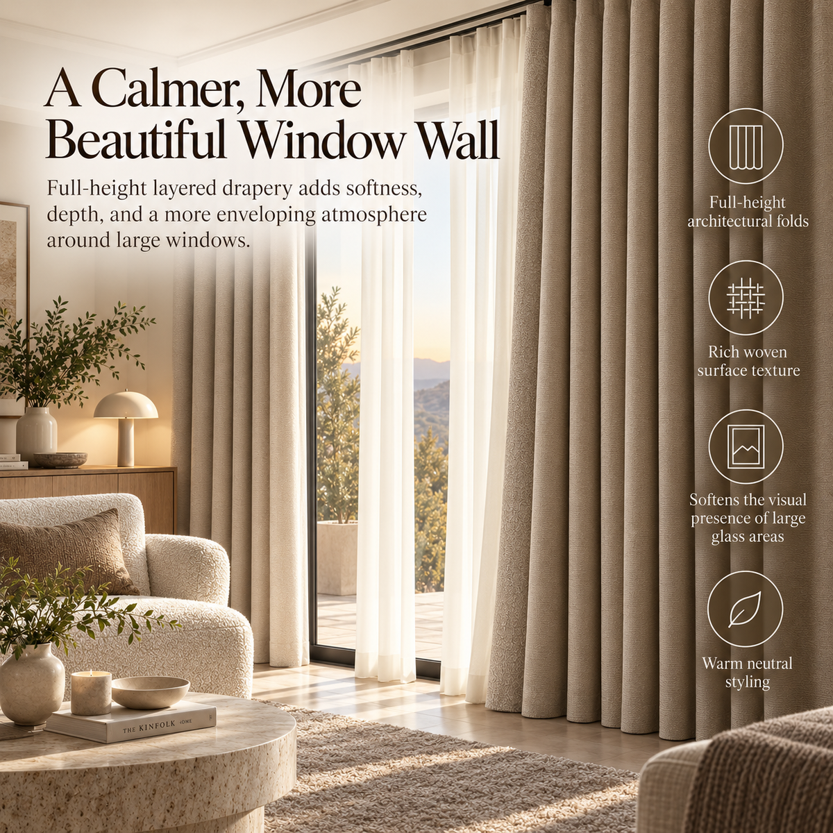 Weavlixa™ Layered Acoustic Drapery