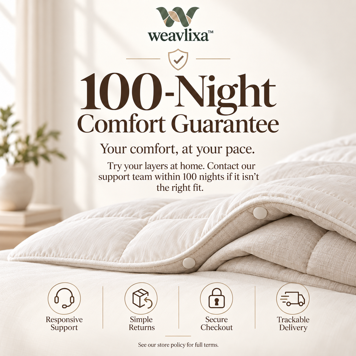 Weavlixa™ Modular Four-Season Layering Duvet