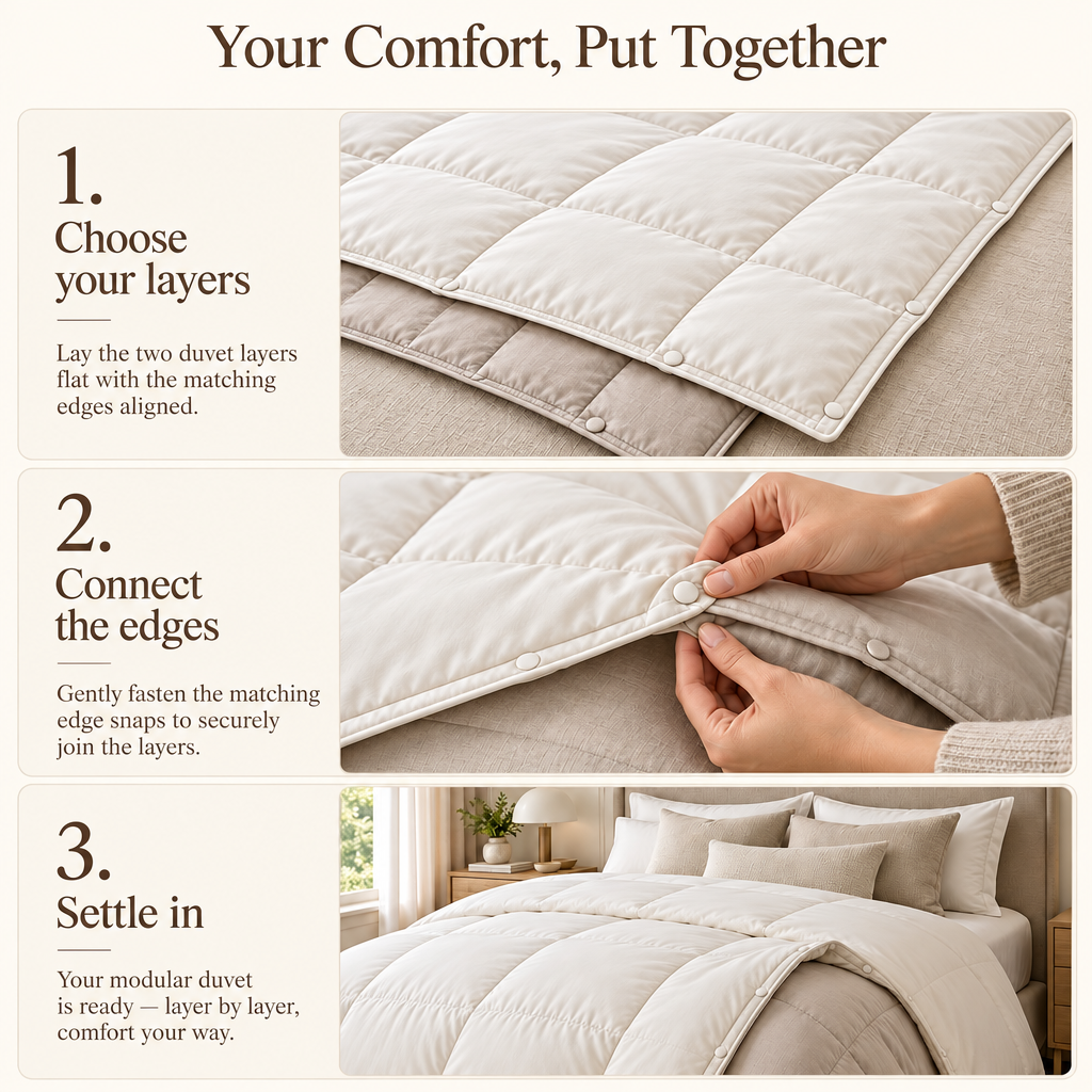 Weavlixa™ Modular Four-Season Layering Duvet