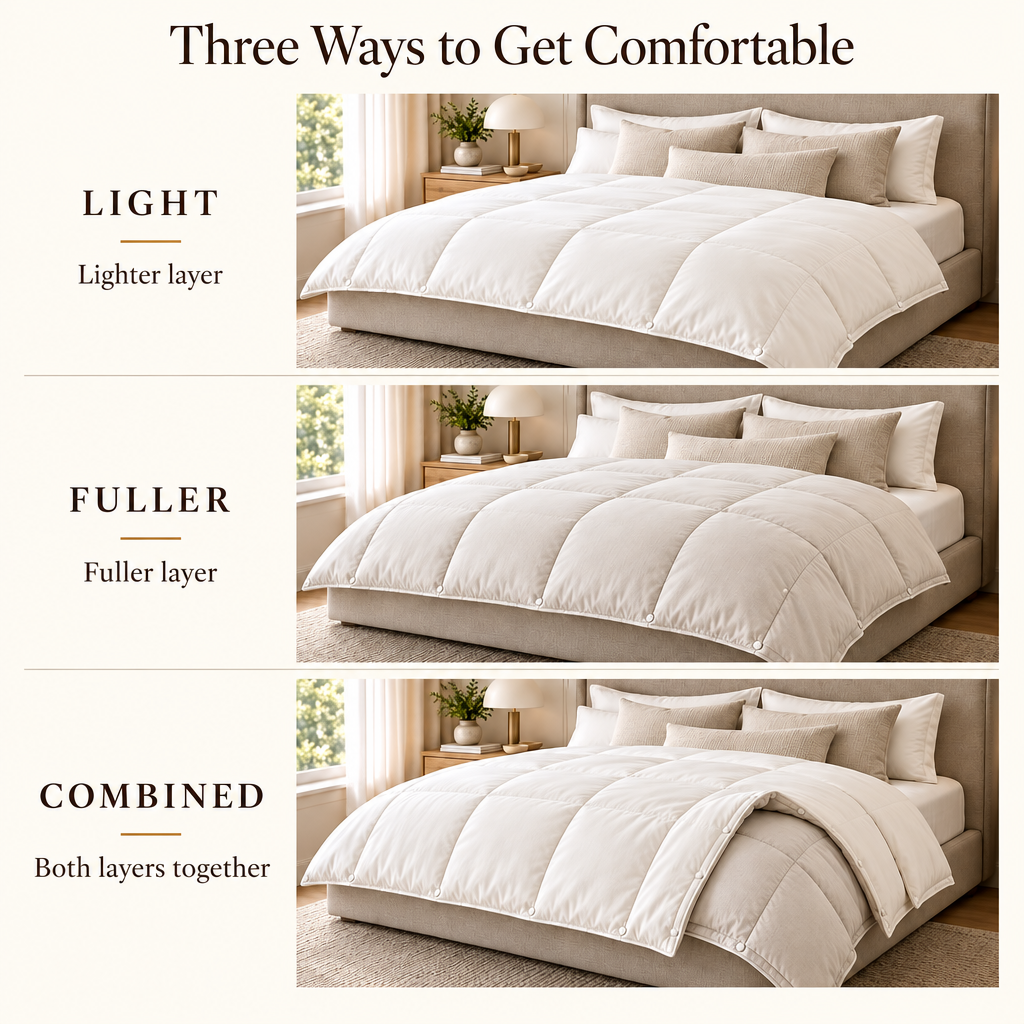Weavlixa™ Modular Four-Season Layering Duvet